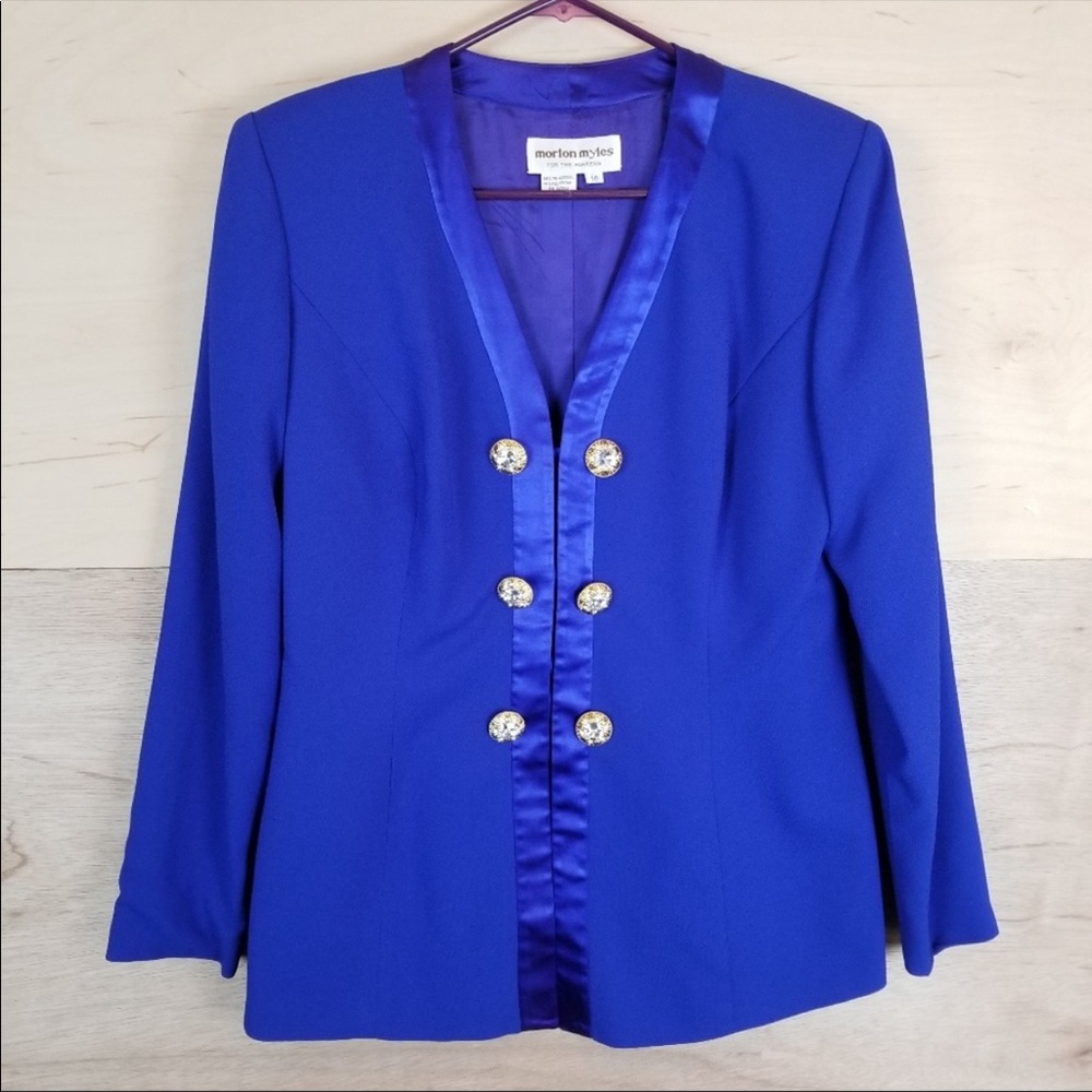 Vintage Morton Myles Royal Blue Blazer